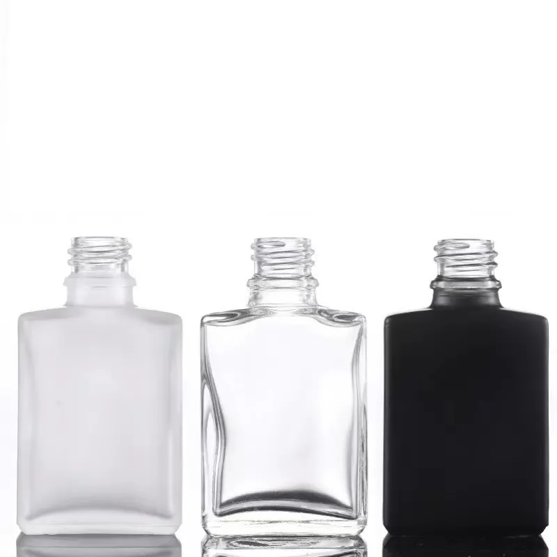 Botellas cosméticas de vidrio de alta pureza blancas de ópalo esmerilado para sueros de aceites faciales para el cuidado del cuerpo y la piel