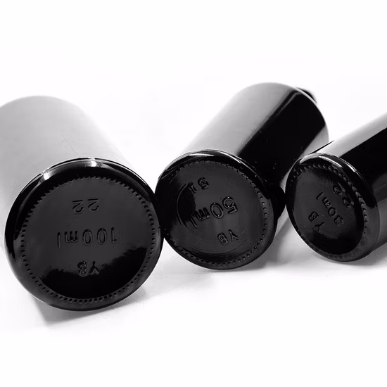 Botella de perfume de aceite esencial de vidrio redonda de muestra gratuita de 15 ml con tapa de spray